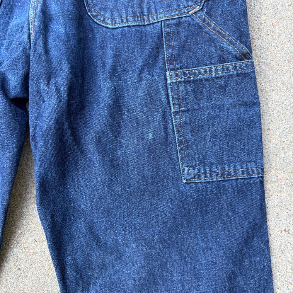 Carhartt 6x32 Womens Washed Denim Blue Jean Bib Overalls WR007 HDK - Picture 4 of 10